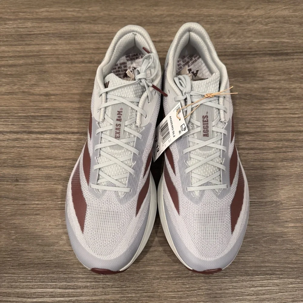 adidas men Texas A&M Adizero SL2 Running Shoes Sz 12